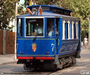 пазл Голубой трамвай, Барселона